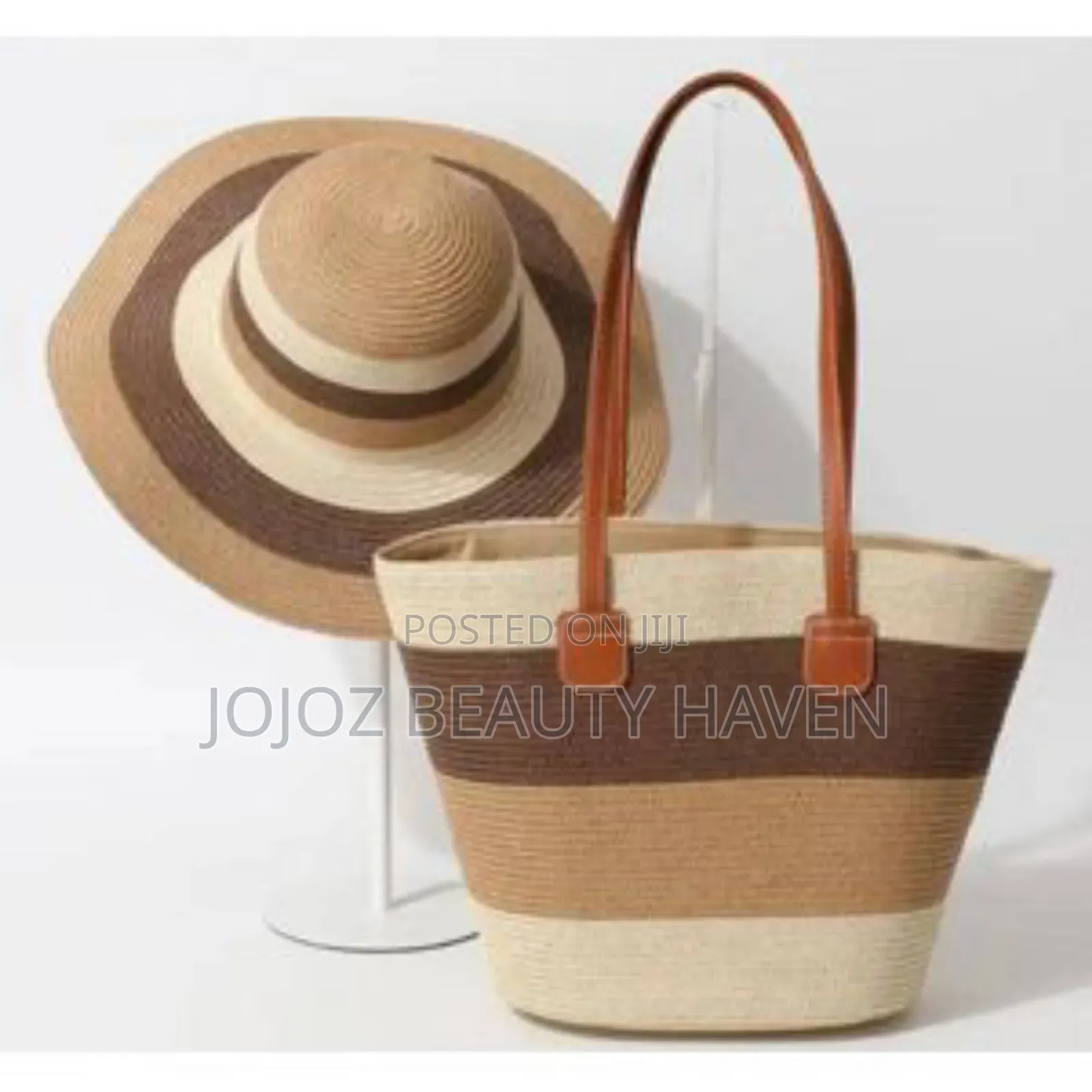 Beach Set Hat Tote Bag