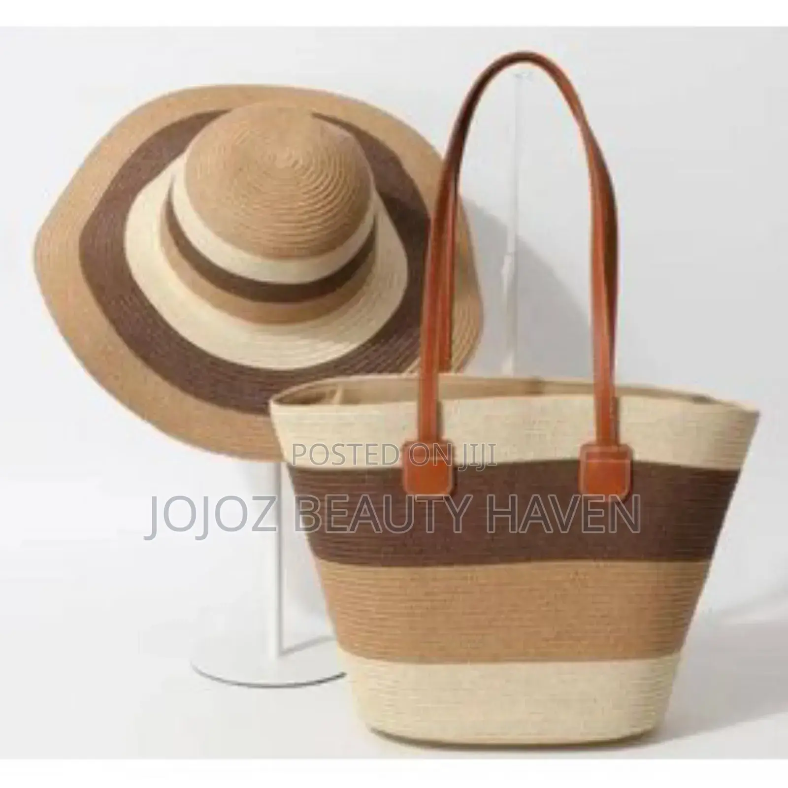 Beach Set Hat Tote Bag