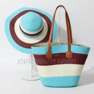Beach Set Hat Tote Bag