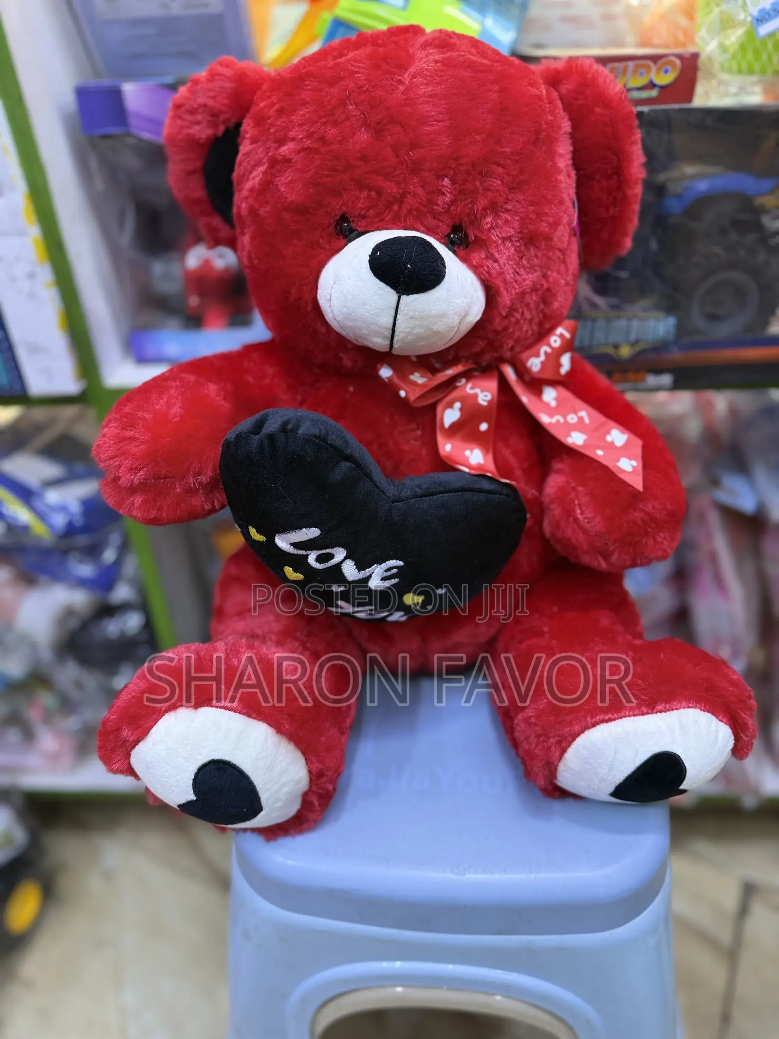 Cream and Red Teddy Bears