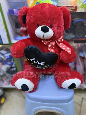 Cream and Red Teddy Bears