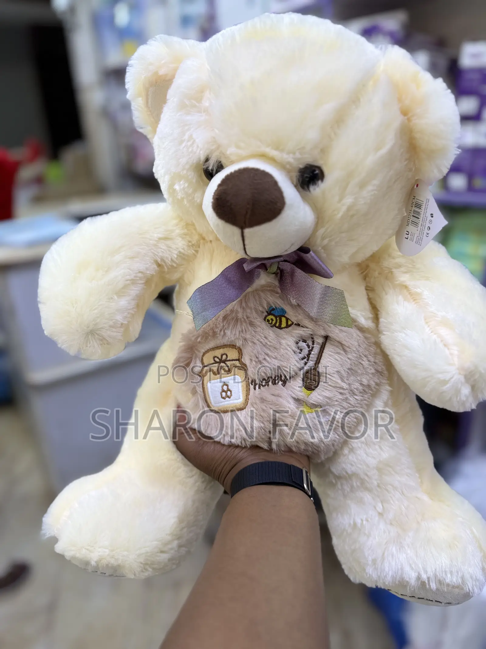 Cream and Red Teddy Bears