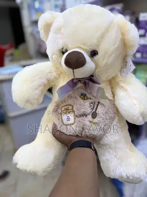 Cream and Red Teddy Bears