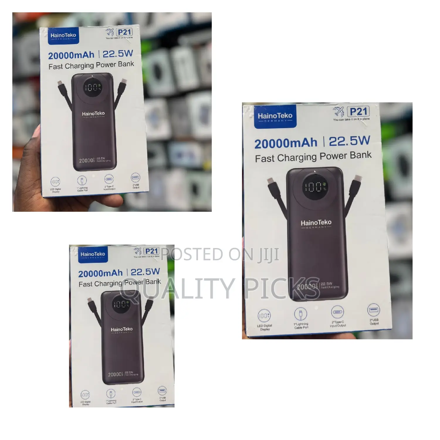 Portable Charger Power Bank 20000mah