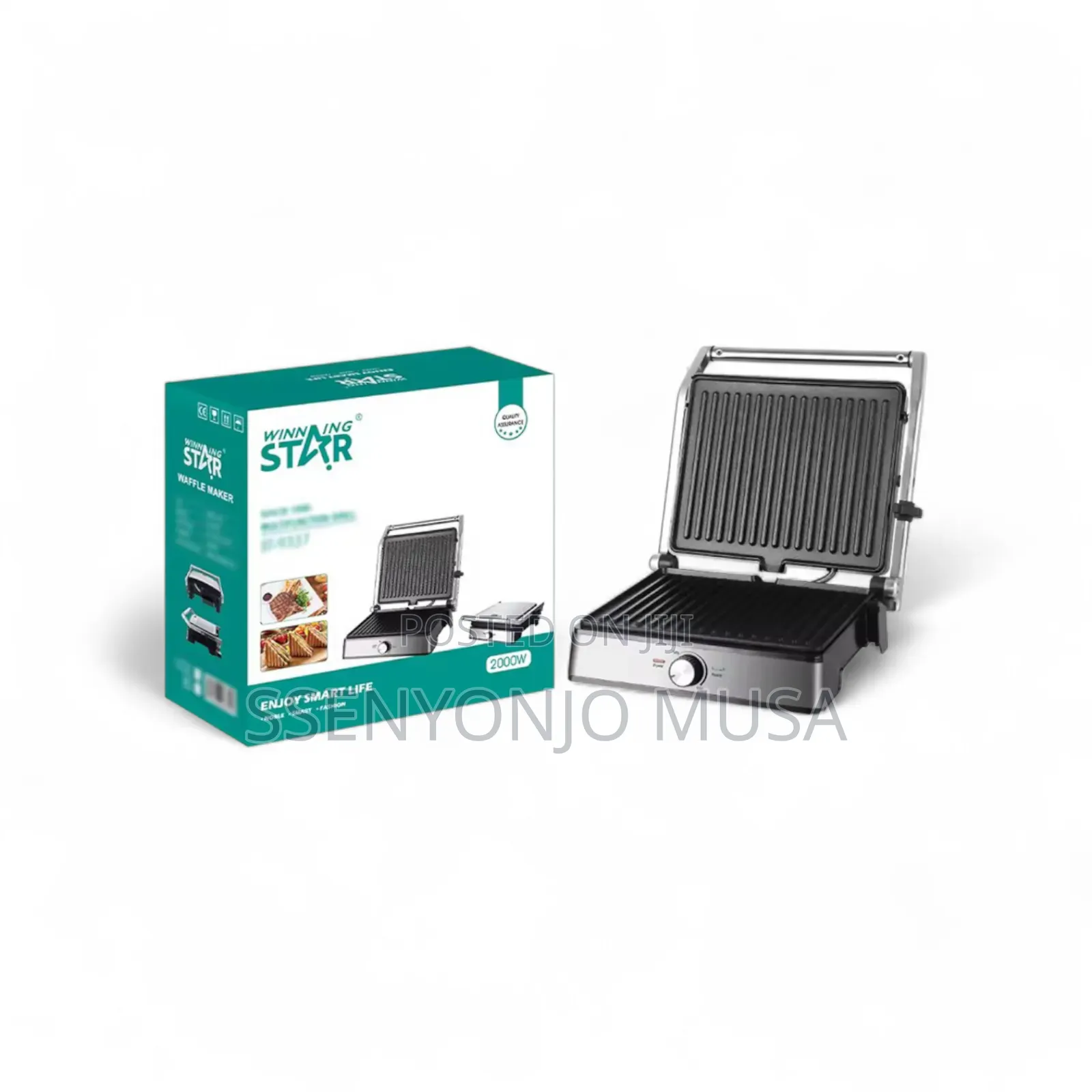 Winningstar Panini Maker Stainless Steel 850w High Power.