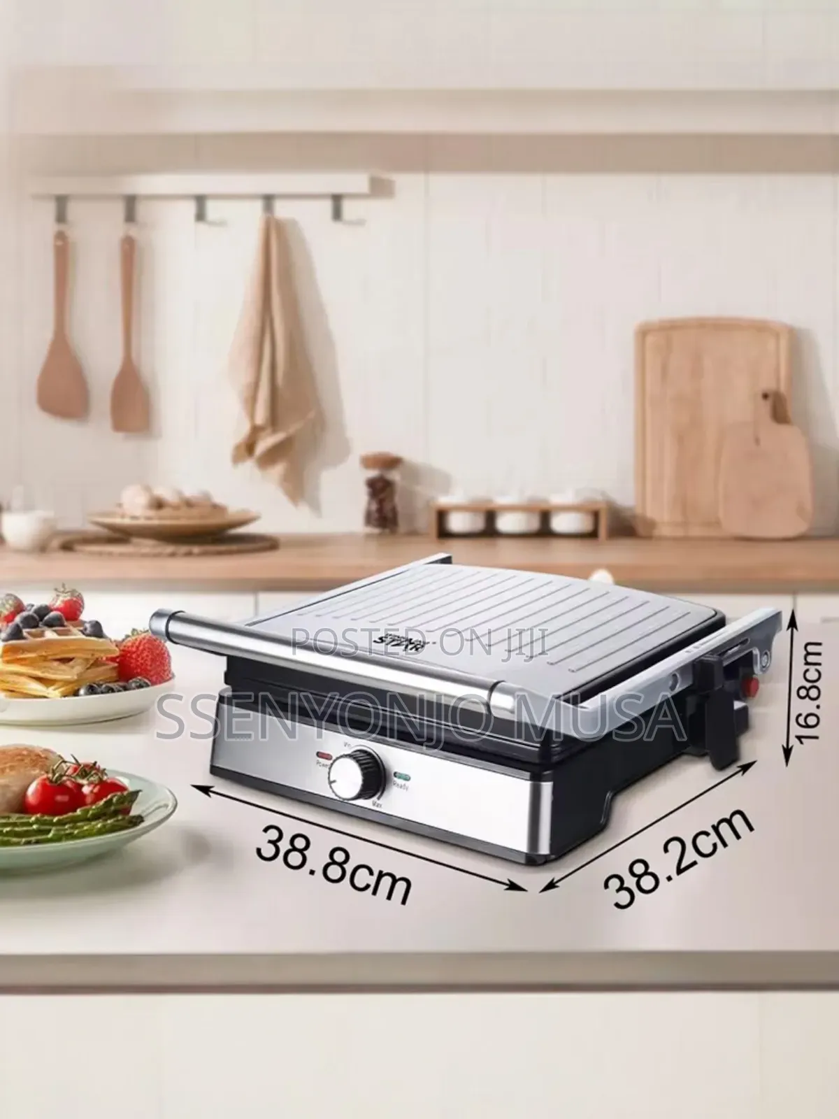 Winningstar Panini Maker Stainless Steel 850w High Power.