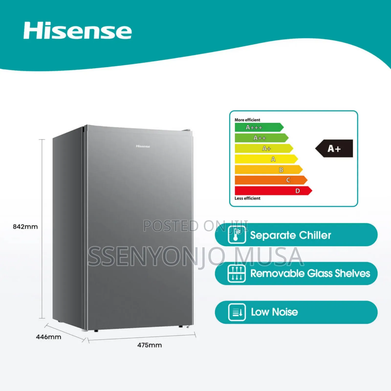 Hisense Fridge120l Single Door Compact and Efficient