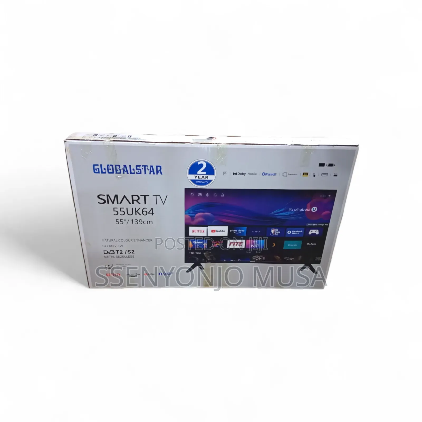 Globalstar 55" Uhd Smart Android Led Tv With in-Built Free-to-Air.