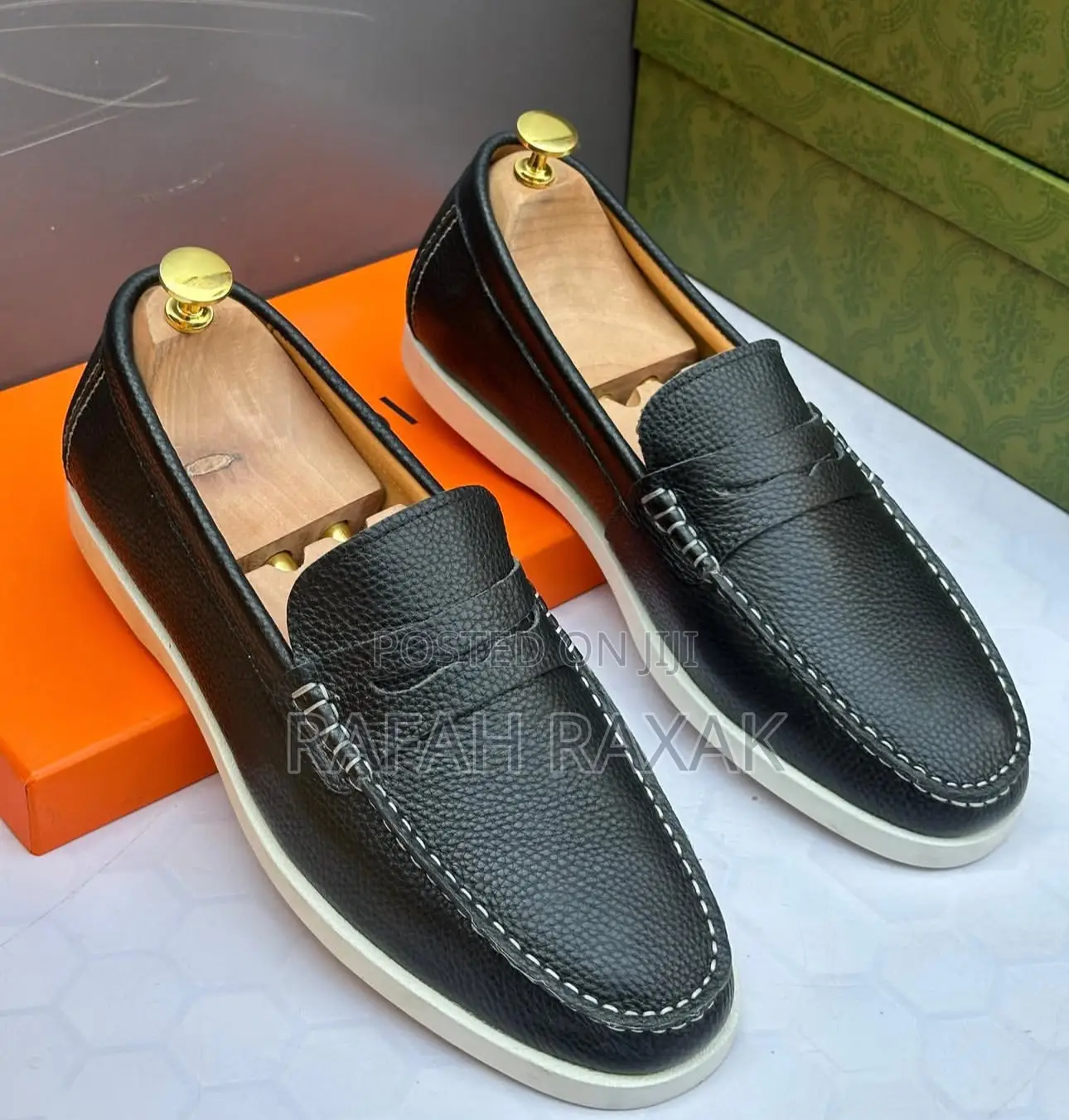 Men’S Black/White Dior Smart Casual Loafers