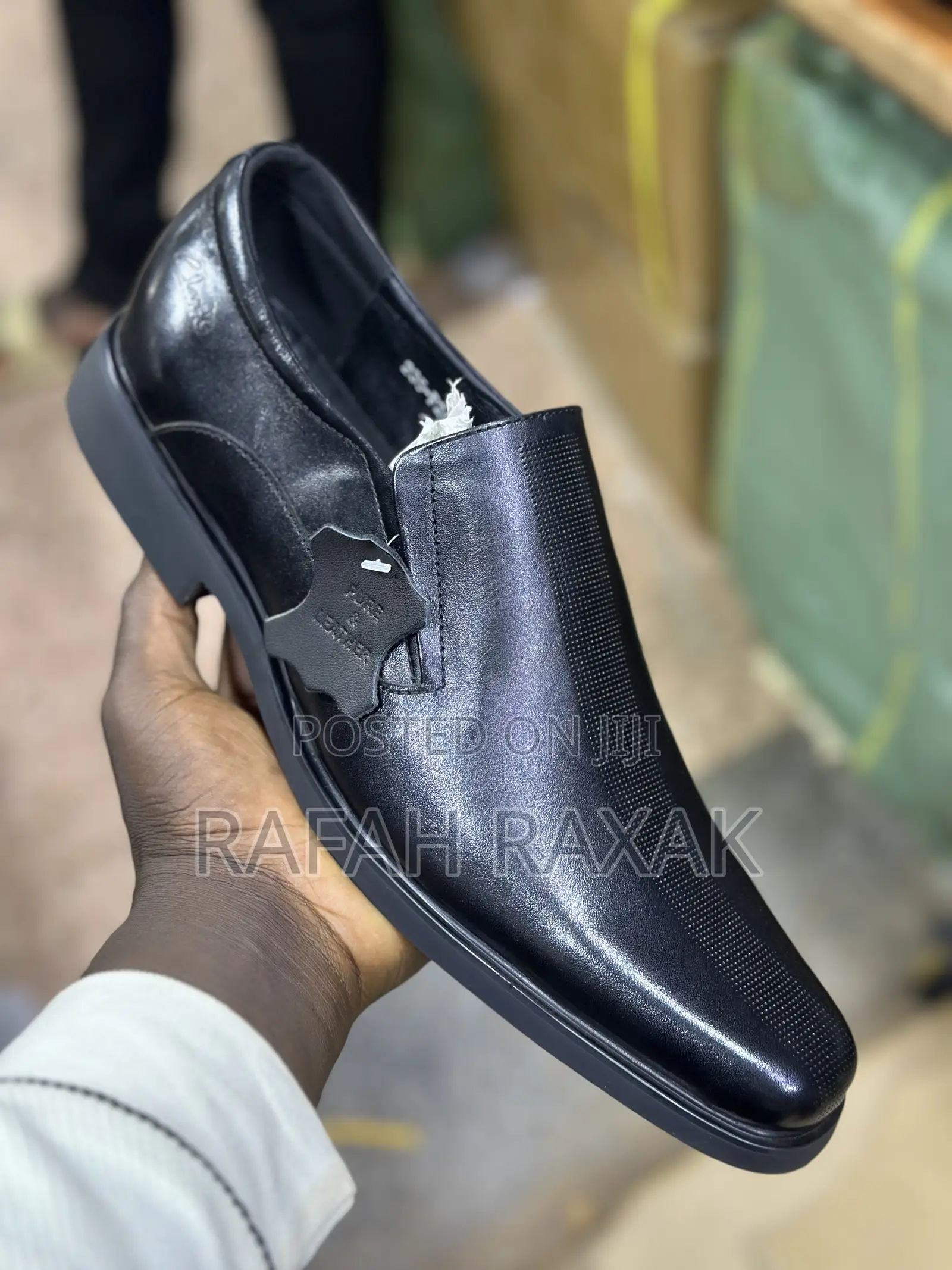 Original Black Clarks Slip-on Formal Leather Shoes