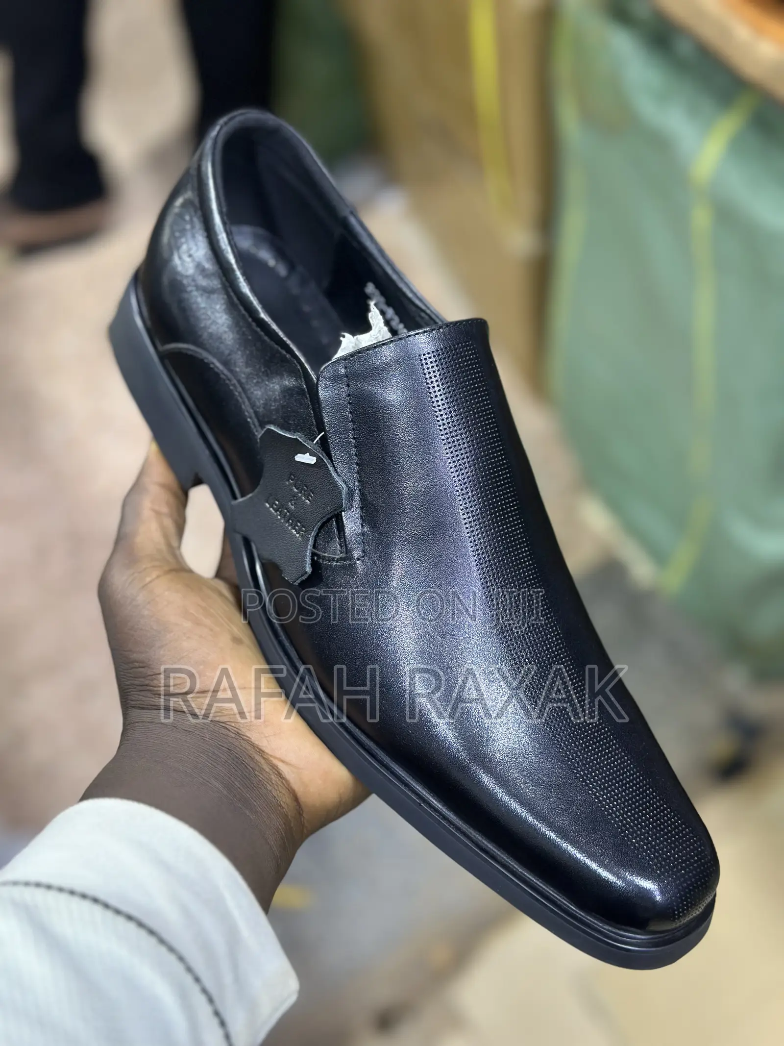 Original Black Clarks Slip-on Formal Leather Shoes
