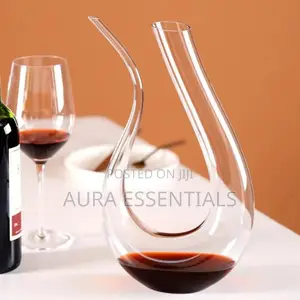 Crystal Harp Swan Shaped Handmade Crystal Wine Decanter