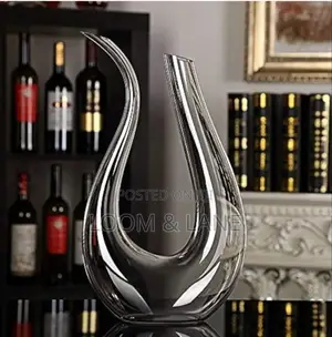 Crystal Harp Swan Shaped Handmade Crystal Wine Decanter