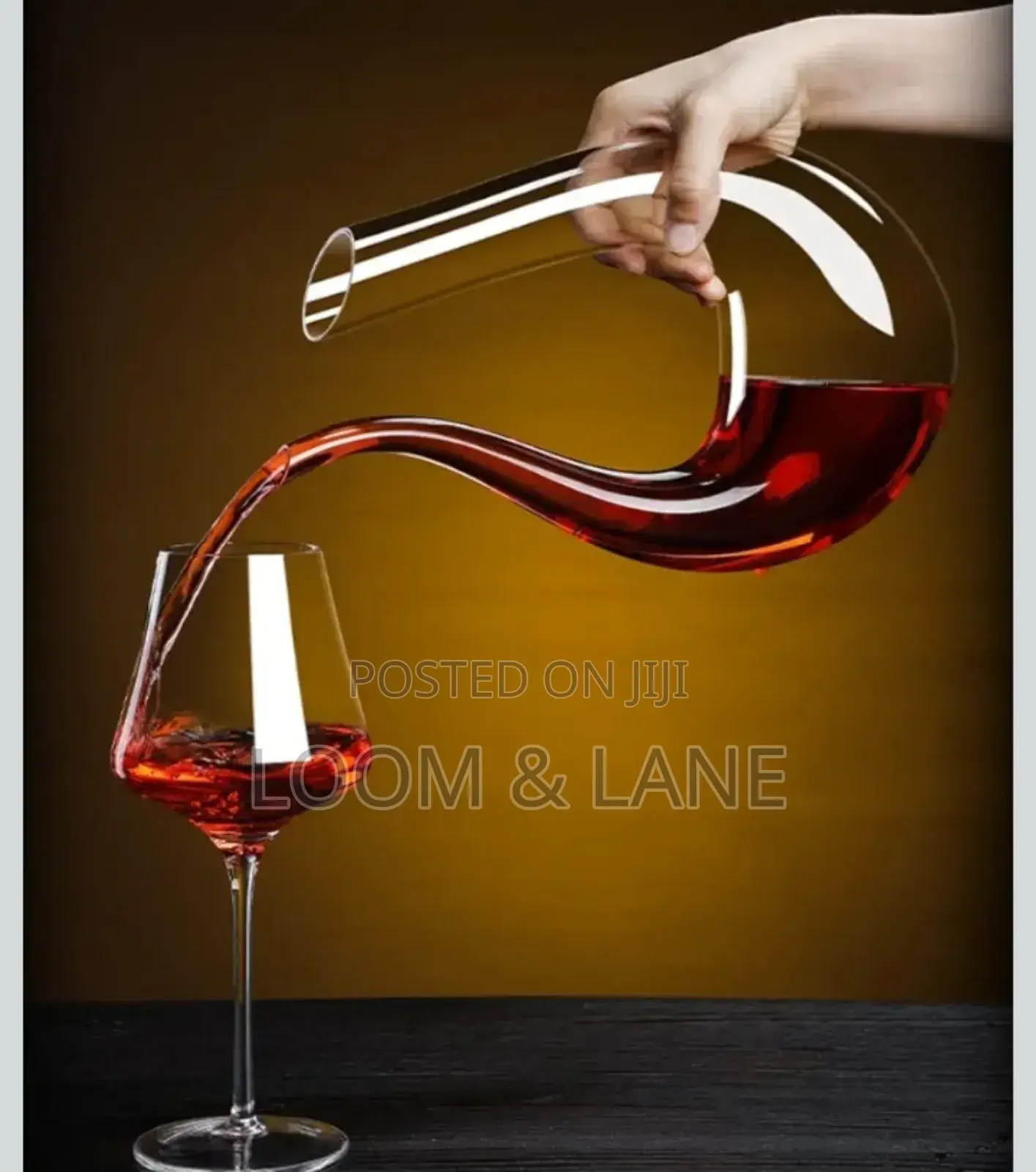 Crystal Harp Swan Shaped Handmade Crystal Wine Decanter