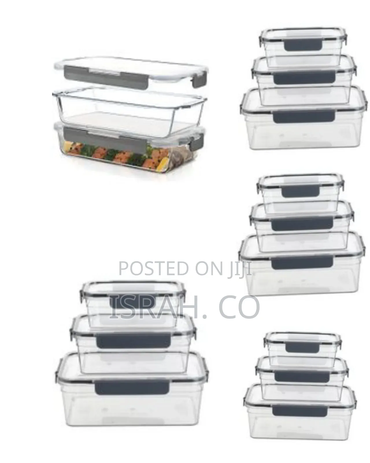 Click Seal Fresh Keeping Food Storage Box Refrigerator Organizer