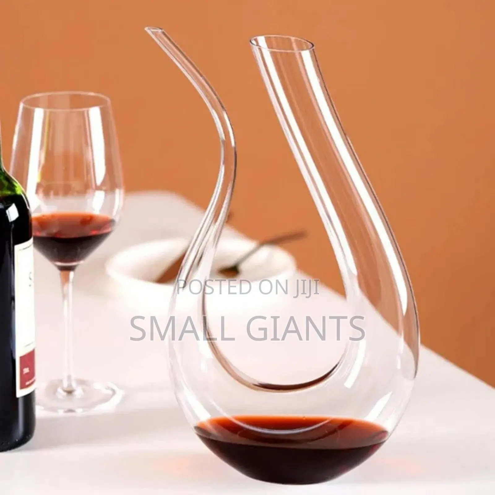 Crystal Harp Swan Shaped Handmade Crystal Wine Decanter