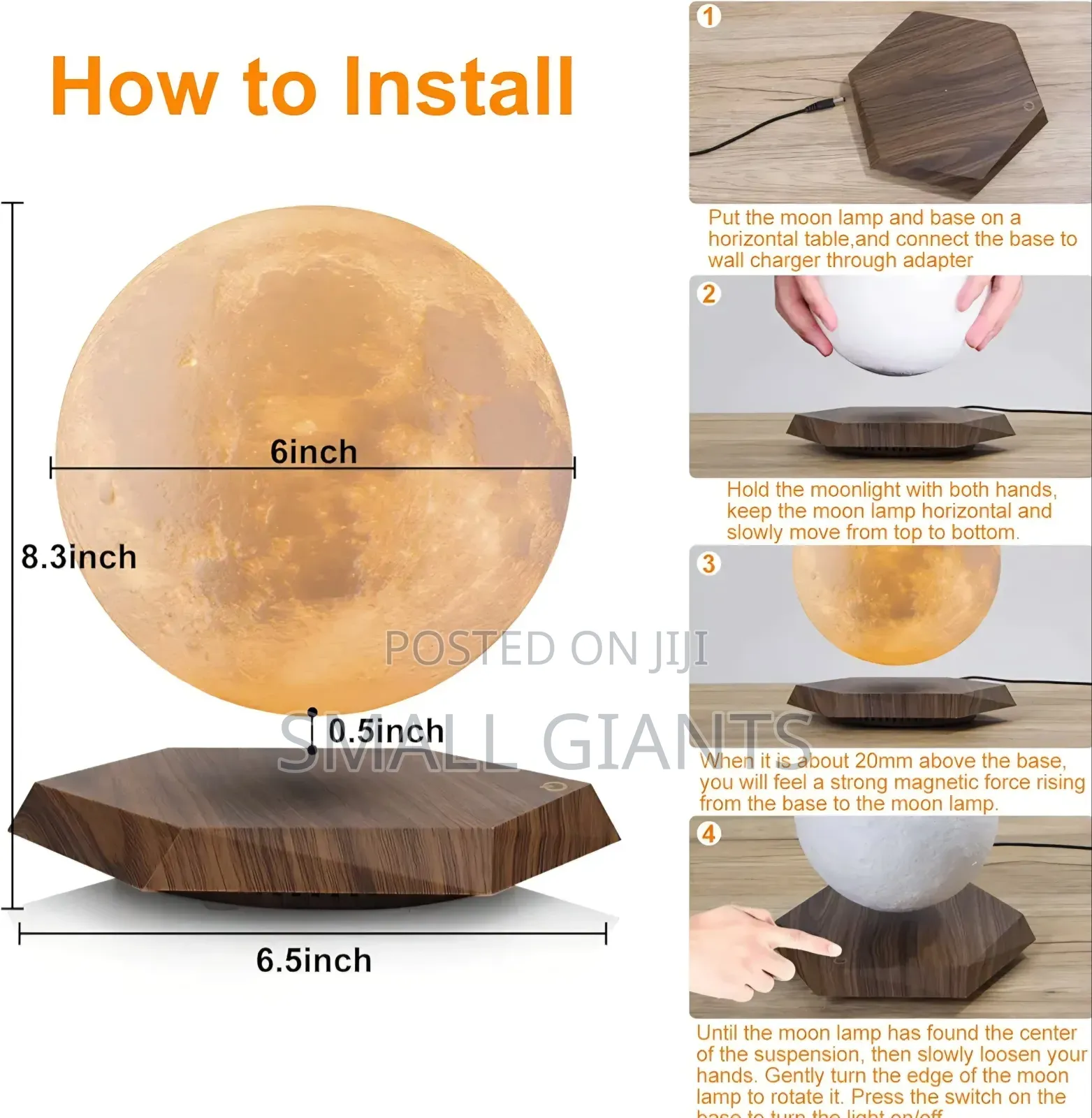 Levitating Moon Lamp.
