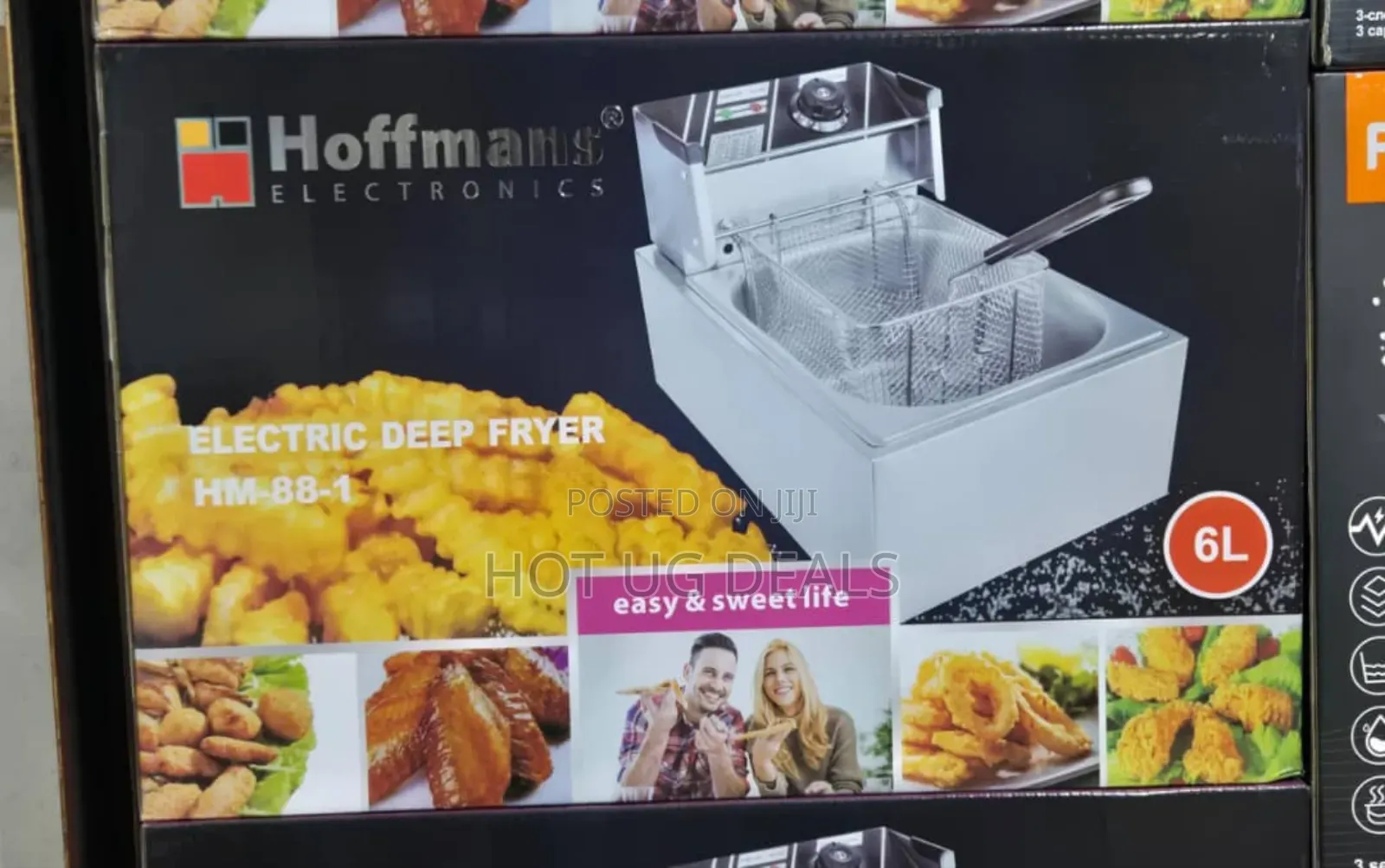 6l Hoffmans Electric Deep Fryer Stainless Steel - Silver
