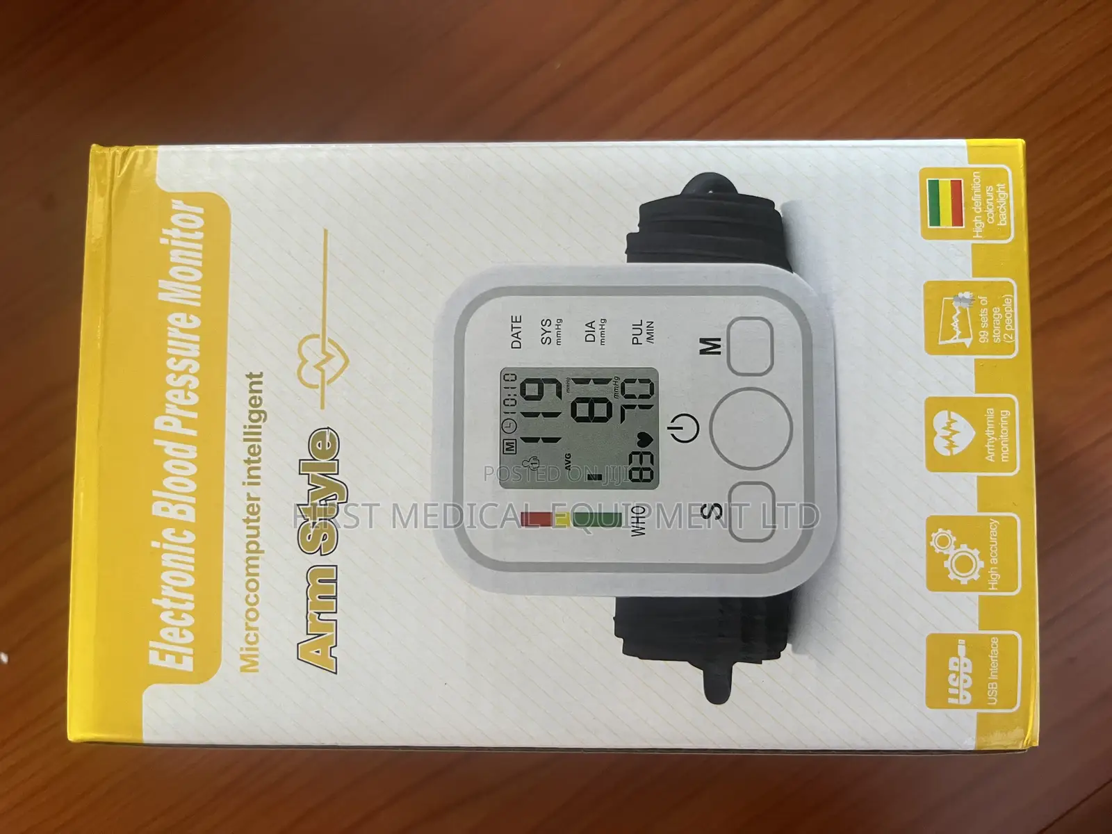 Arm Style Electronic Blood Pressure Monitor