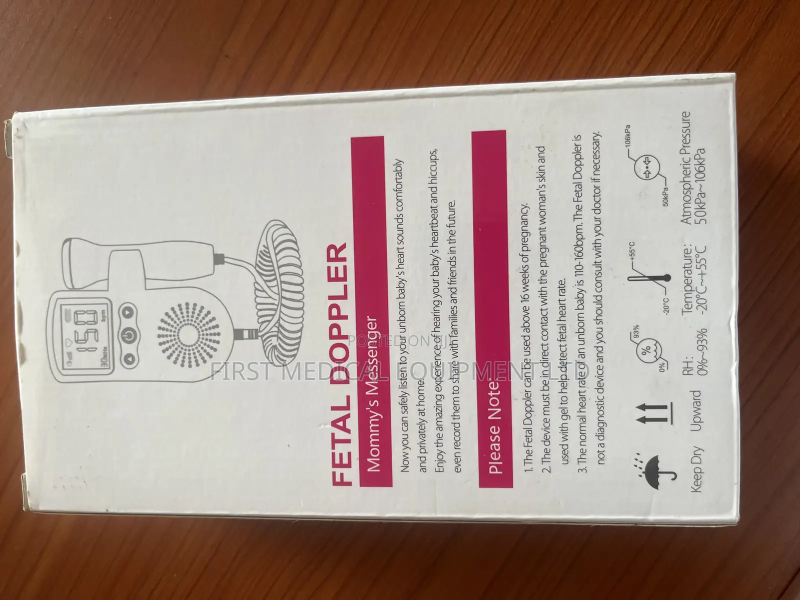 Fetal Doppler (Soundproof, Water Proof)