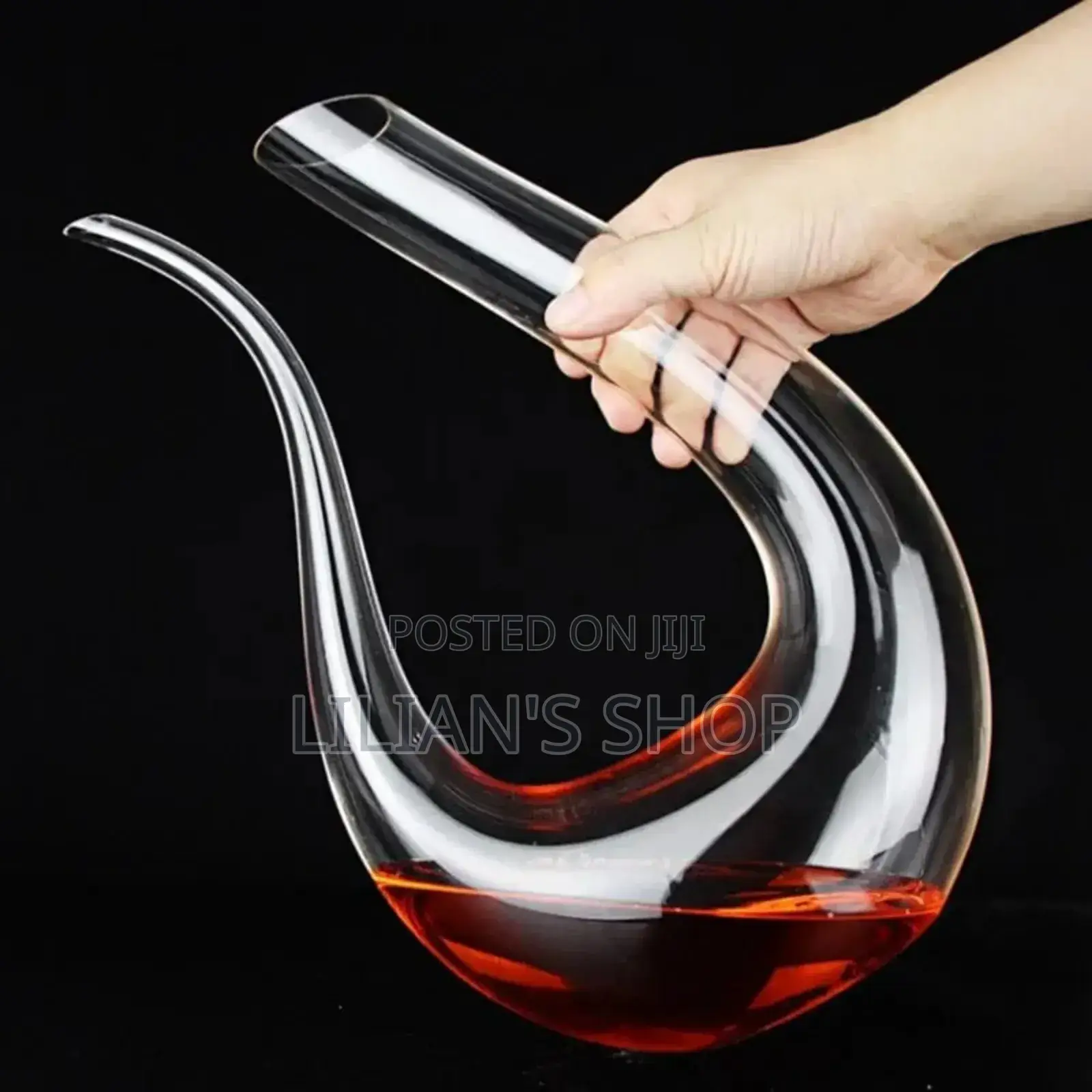 Crystal Harp Swan Shaped Handmade Crystal Wine Decanter