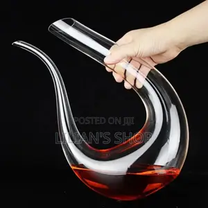 Crystal Harp Swan Shaped Handmade Crystal Wine Decanter