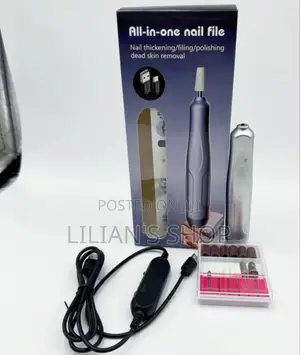Portable, All-in-One Electric Nail File.