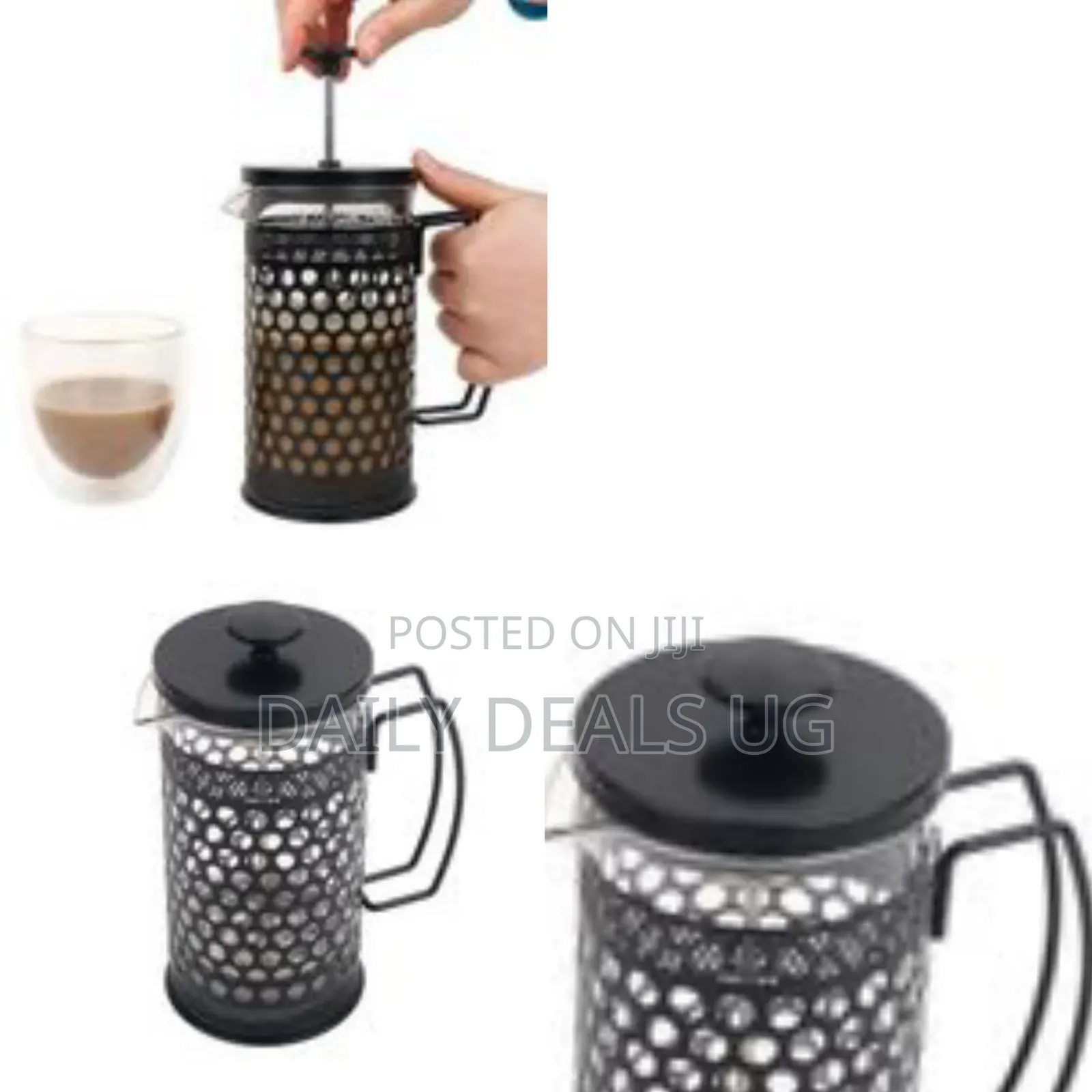 Black French Press Coffee Maker