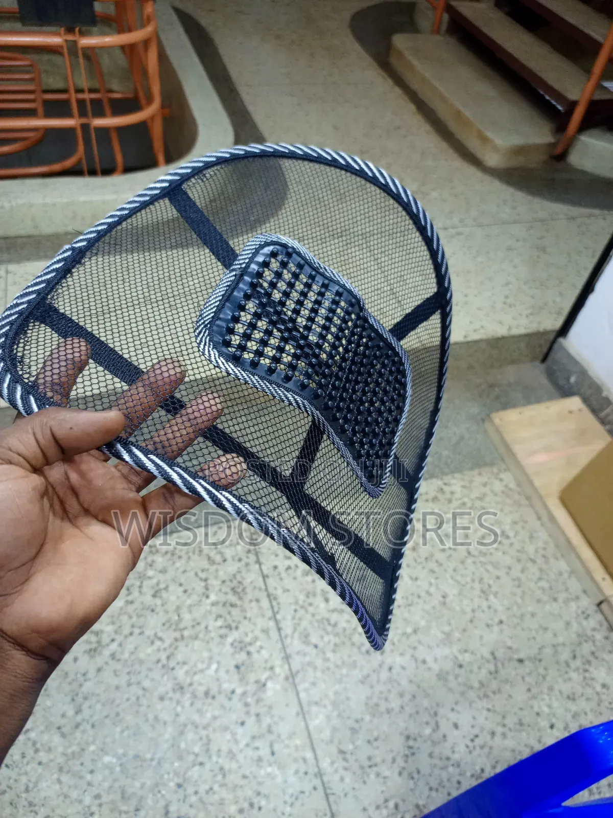 Ergonomic Mesh Lumbar Support Cushion.