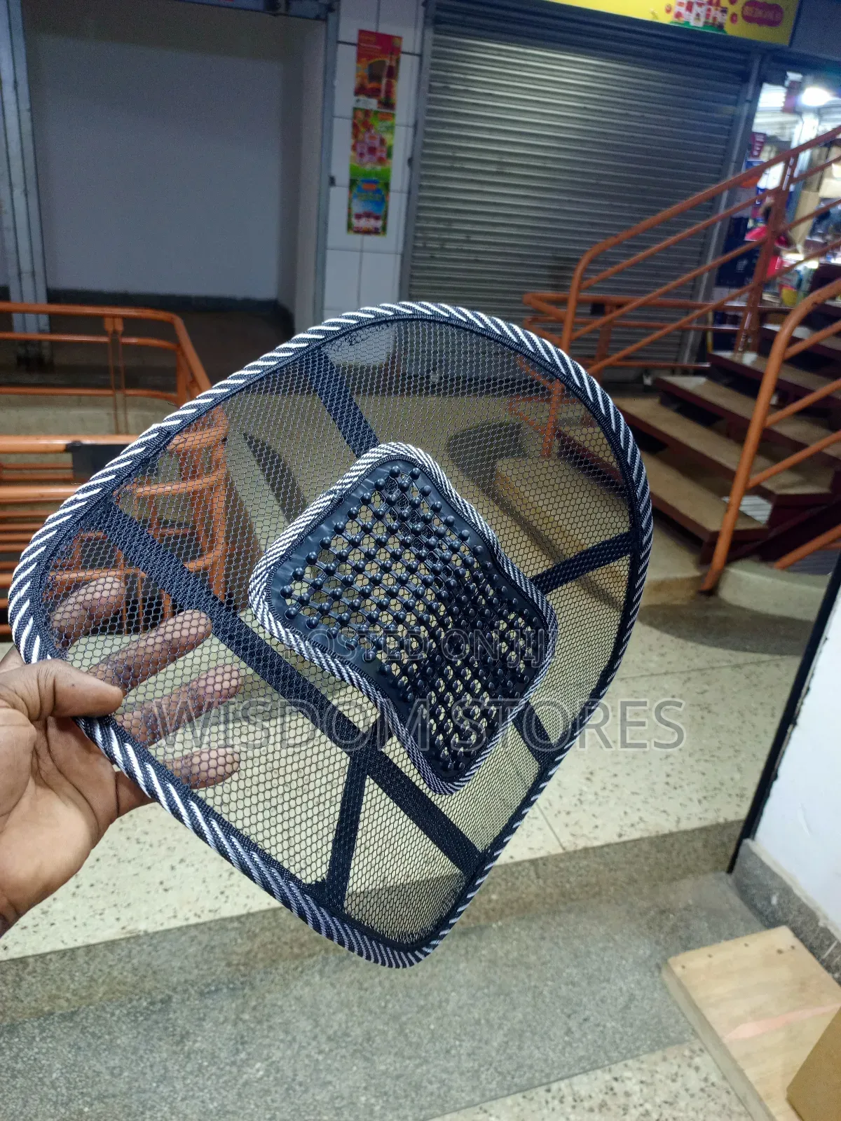 Ergonomic Mesh Lumbar Support Cushion.
