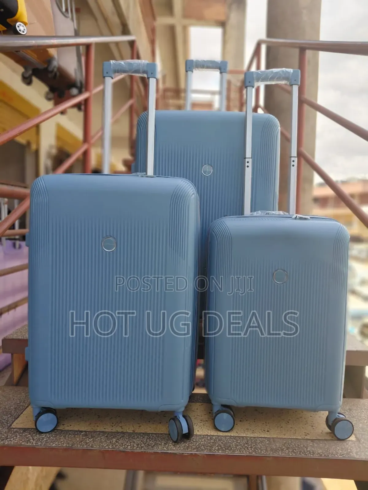 4-wheel Small Size Spinner Travel Suitcase Bag - Green