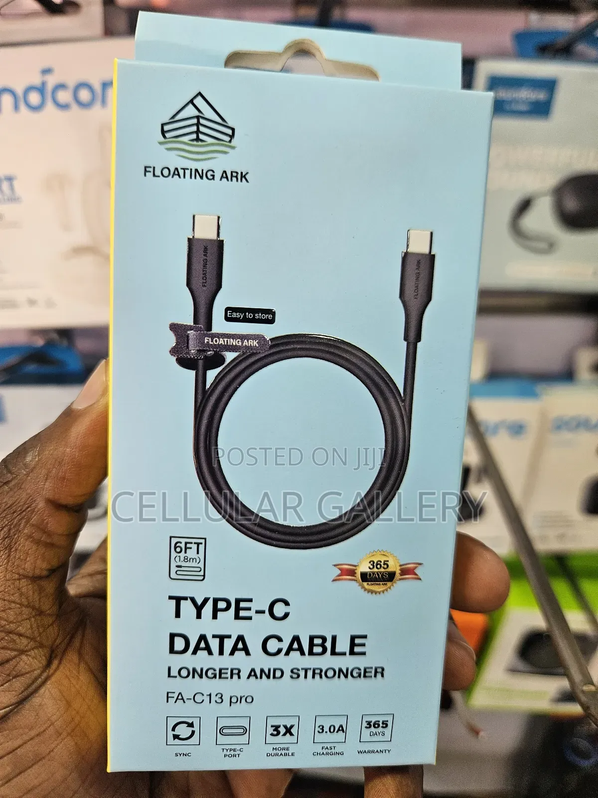 Floating Ark Type-C to Type-C Cable 6ft