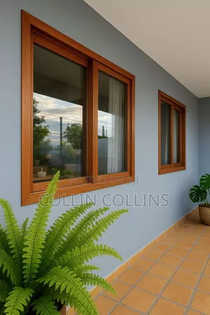 Mahogany Effect Aluminium Window