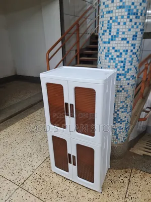 Collapsable Plastic Stackable Storage Cabinet