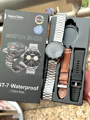 Haino Teko St-7 Waterproof Smartwatch With Integrated Earbuds