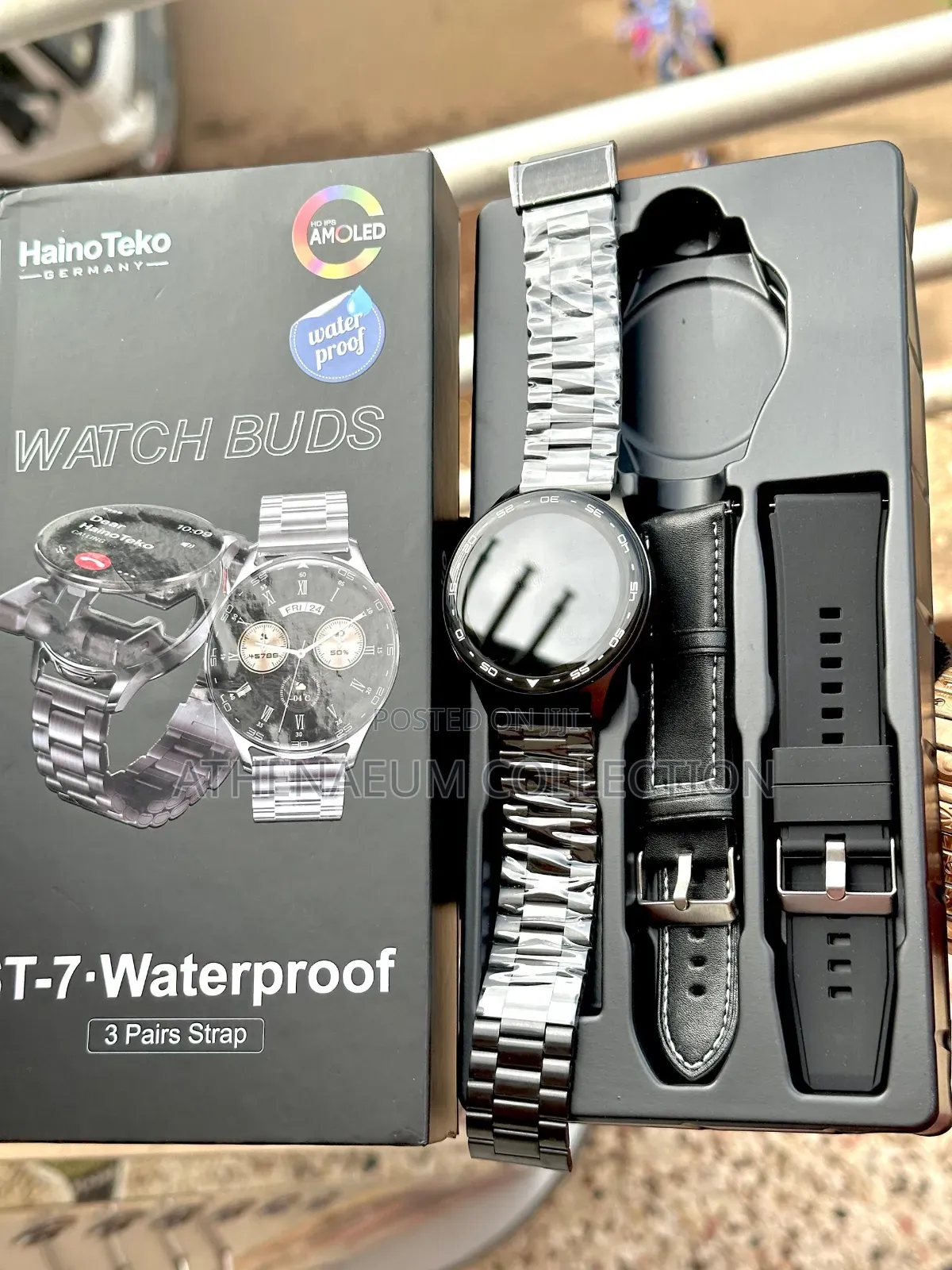 Haino Teko St-7 Waterproof Smartwatch With Integrated Earbuds
