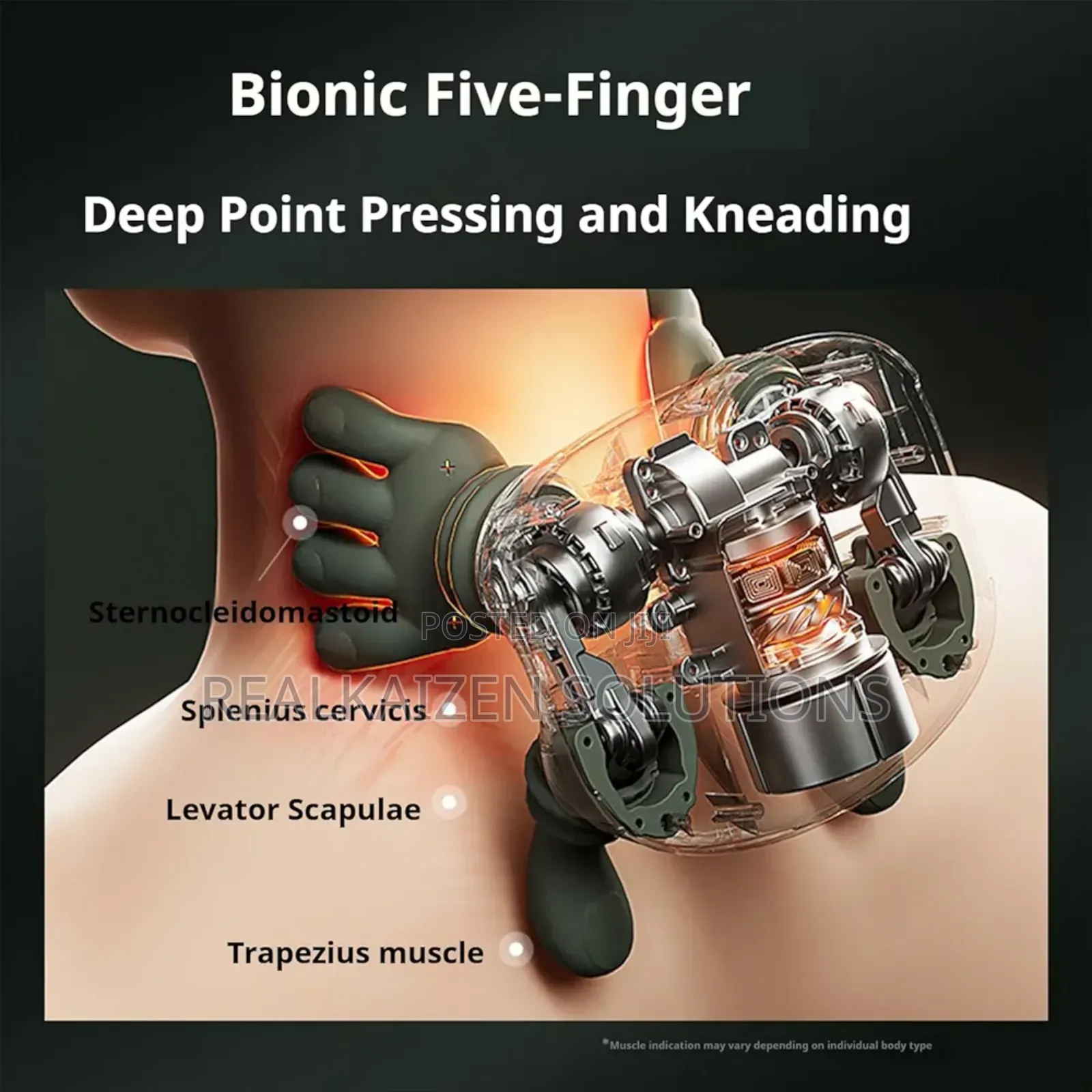 Siaasoo 3d Kneading Neck| Shoulder | Leg Massager Just Like Fingers