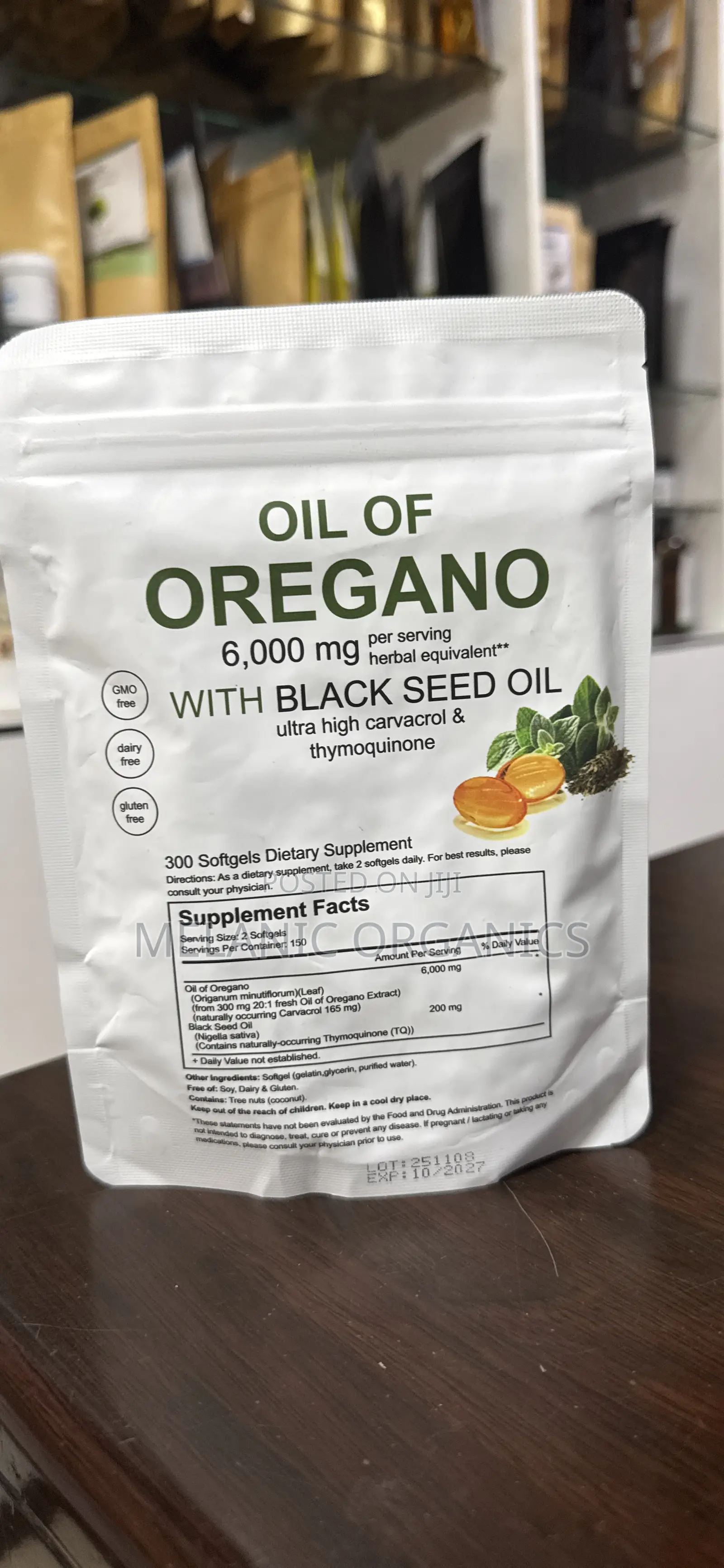 Oil of Oregano With Black Seed Oil