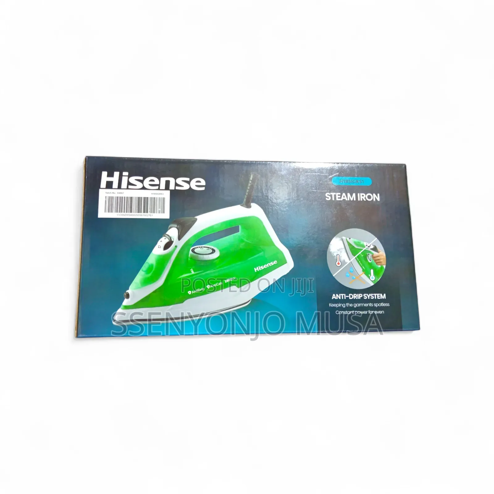 Hisense Steam Iron Steamcare Lite - 1800w, Anti-Drip, 1.9m.