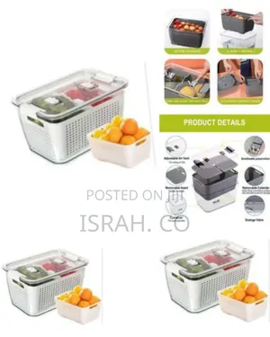 6.25l Refrigerator Bin Storage Container for Fruits Vegetables