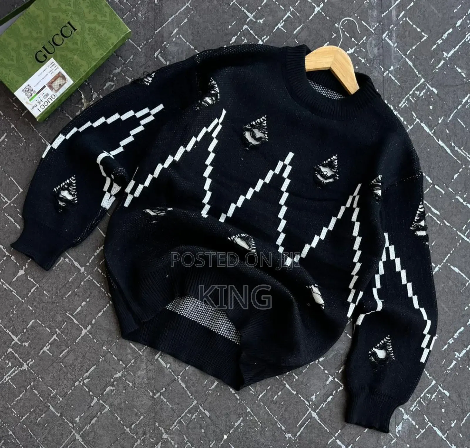 Warm Ripped Twist Sweater