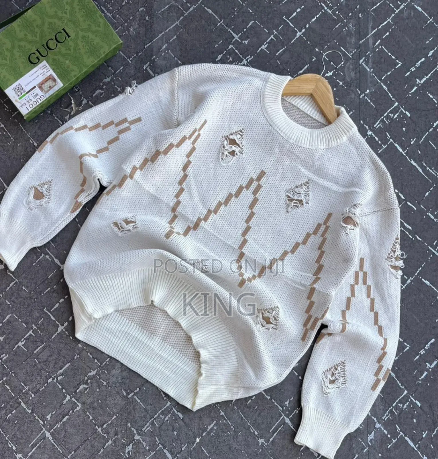 Warm Ripped Twist Sweater