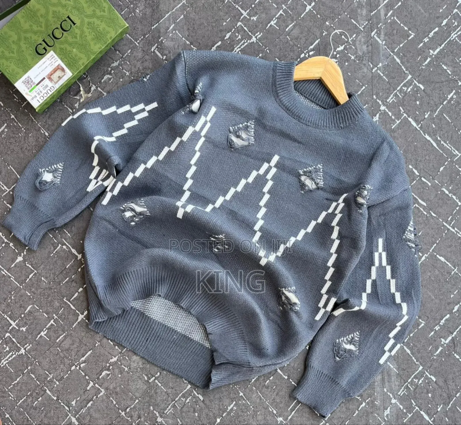 Warm Ripped Twist Sweater