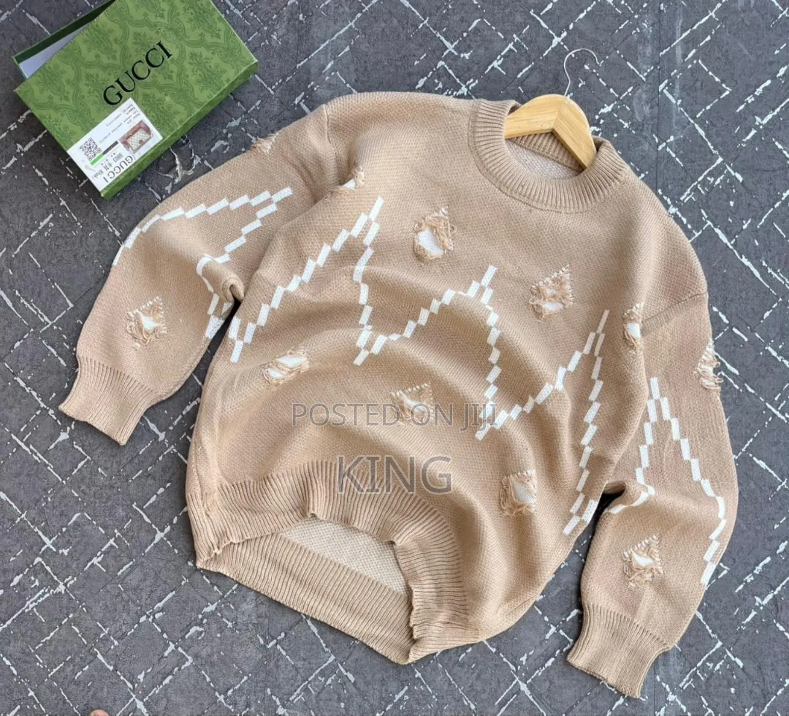 Warm Ripped Twist Sweater