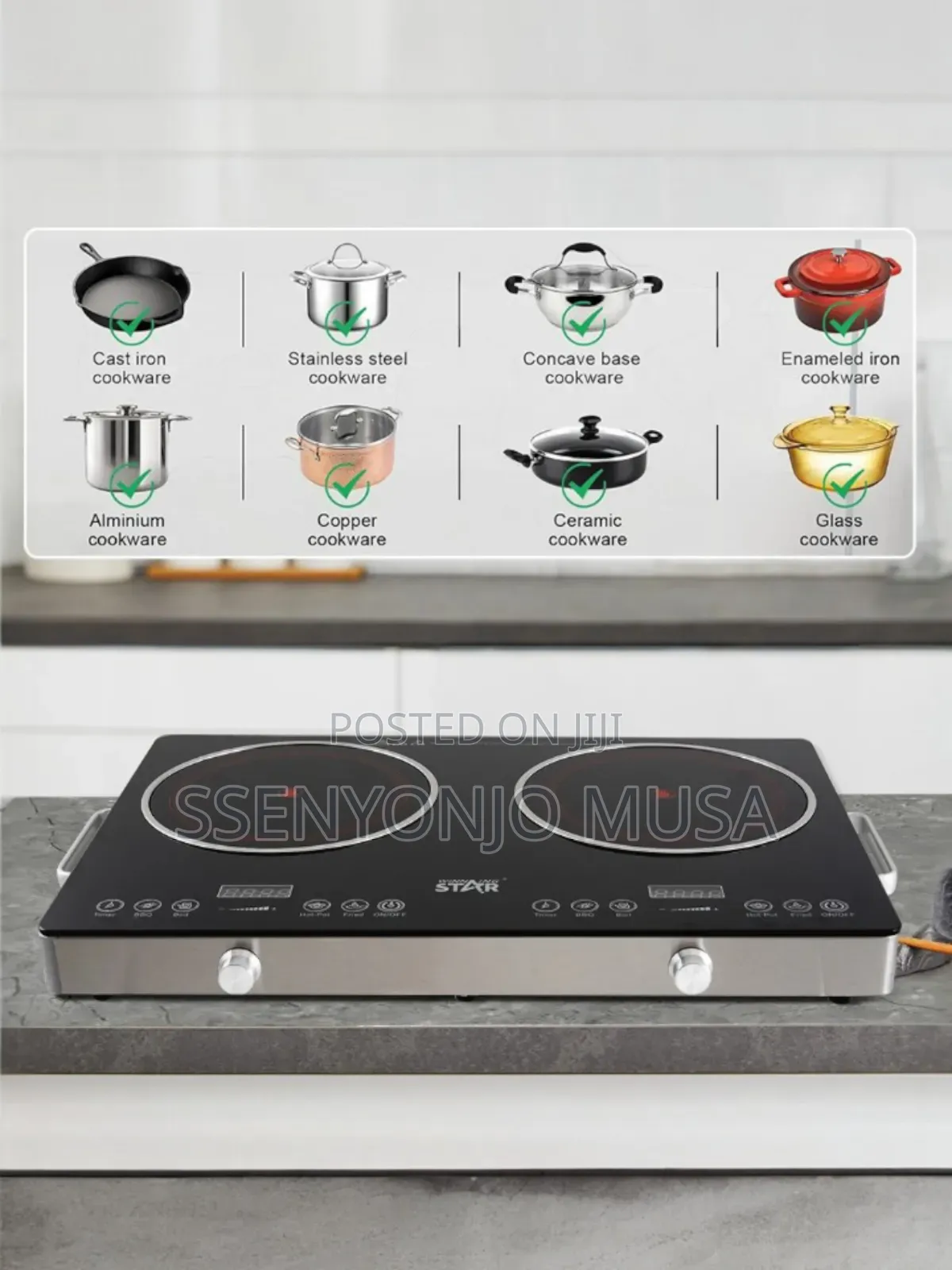 Winning Star 5000w Double Ceramic Infrared Hotplate Cooker