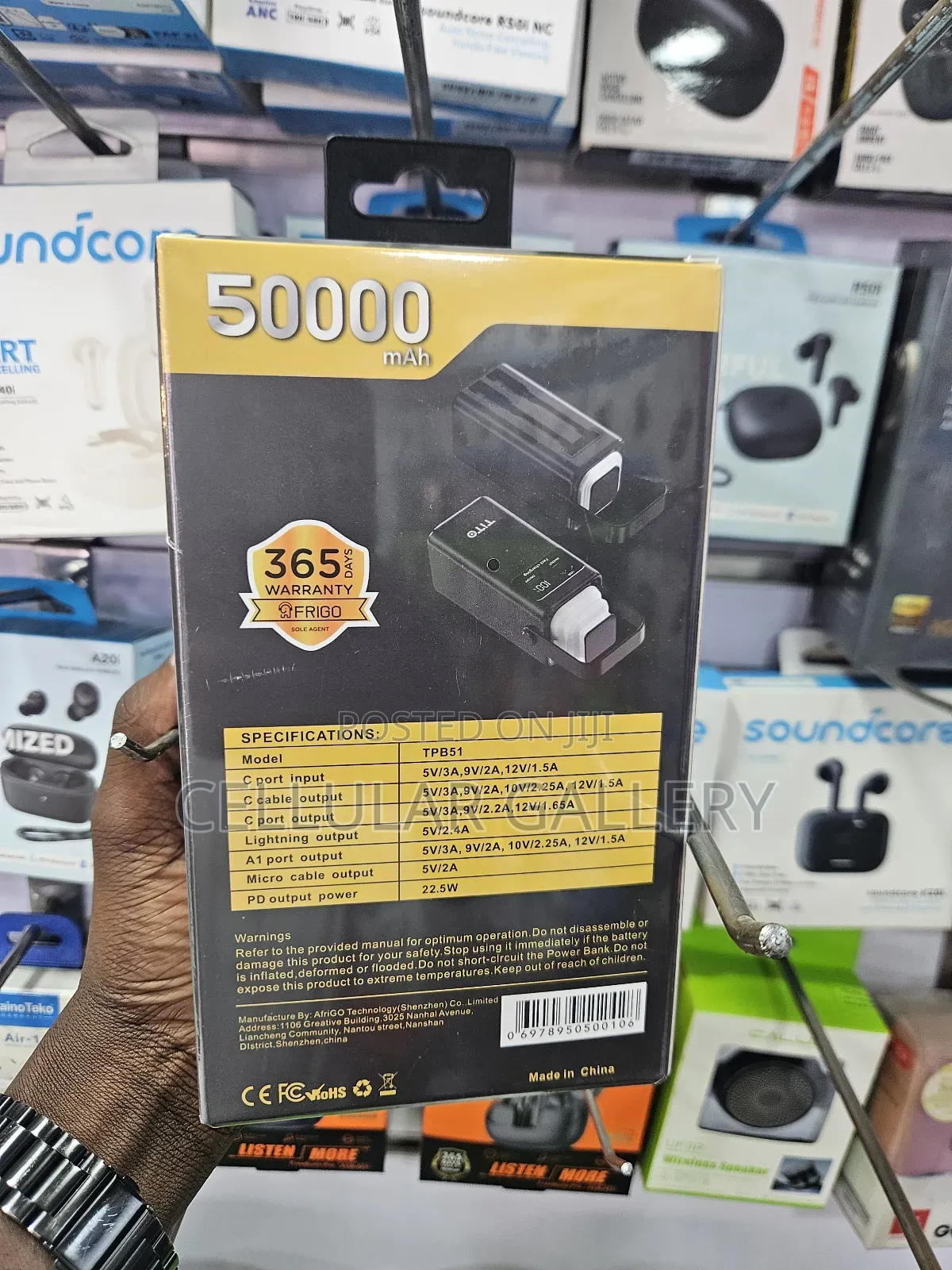 Tito Power Bank 50,000mah 22.5w