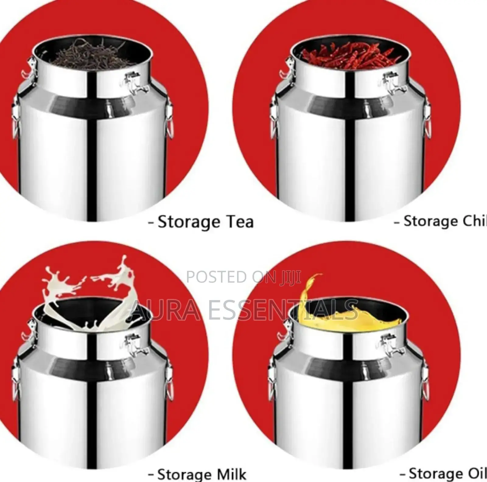 10 Litres Multifunctional Stainless Steel Airtight Milk Can