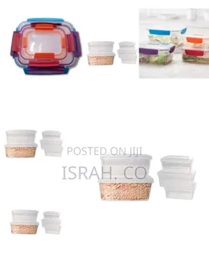 4 Piece Rainbow Color Food Storage Containers