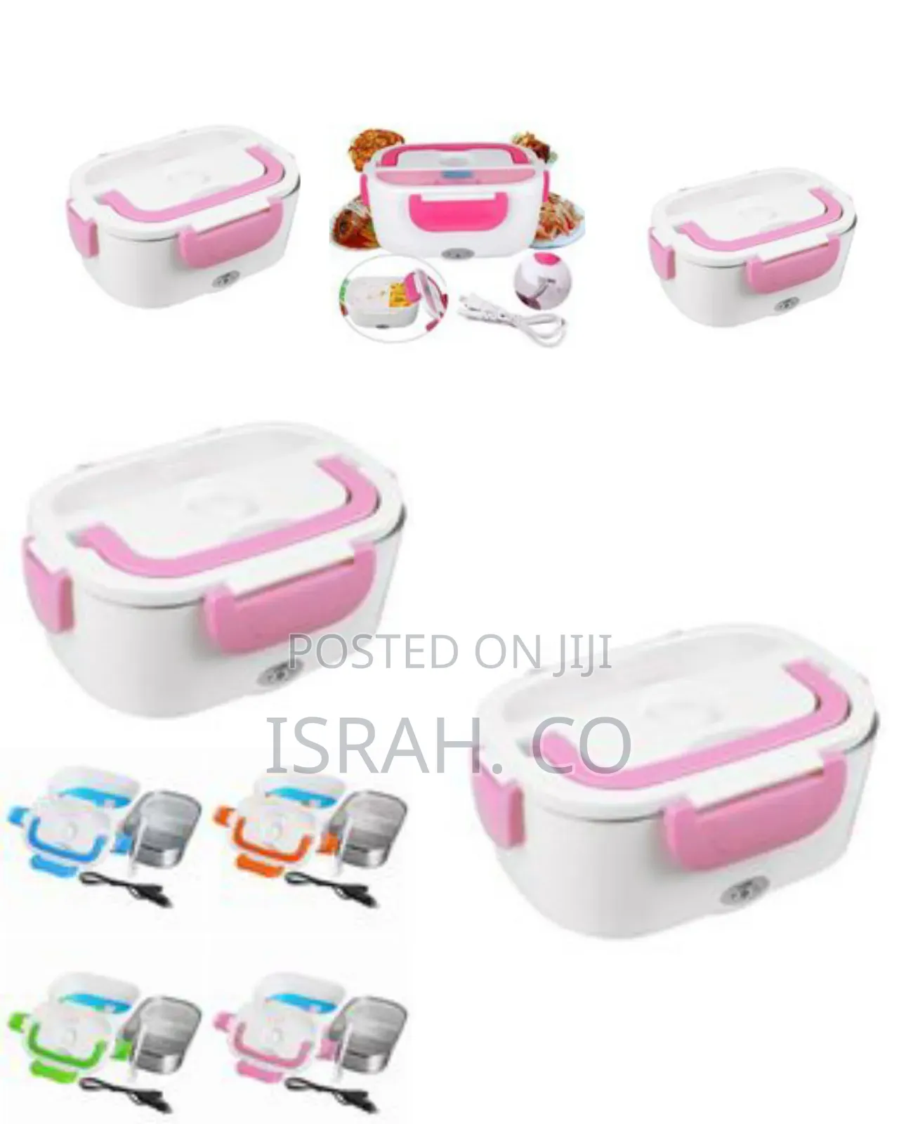 Portable Electric Lunch Box Car Food Warmer- Color May Vary