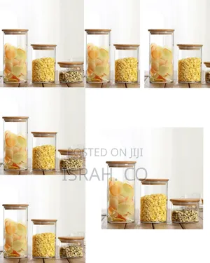 Glass Jars 3 in 1 Pack of Glass Storage